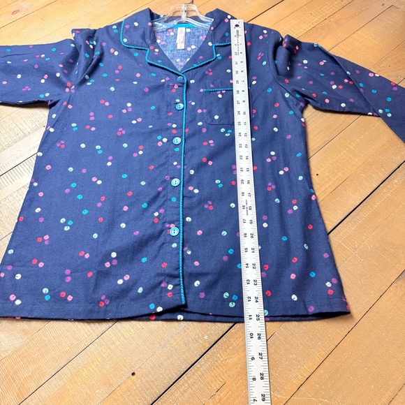 Gilligan & O’Malley NWOT Navy Print Cotton Flannel Pajamas Sizes: Sm | Med | Lrg - Picture 8 of 12